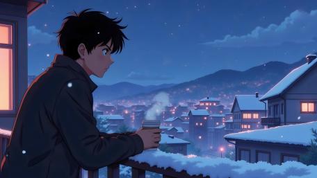 Silent Winter Reflection wallpaper