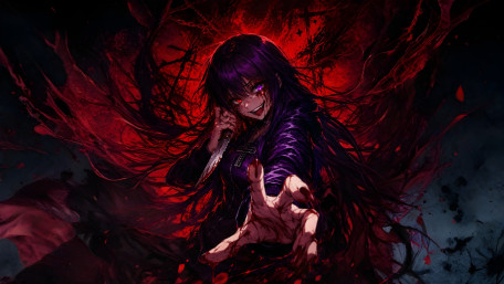 Crimson Gothic Fury wallpaper