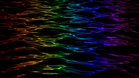 Neon Spectrum Waves wallpaper