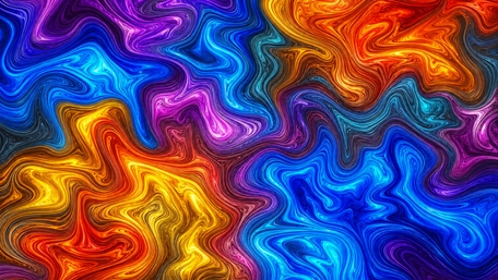 Chromatic Liquid Waves wallpaper