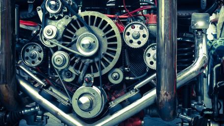 Industrial Engine Closeup wallpaper