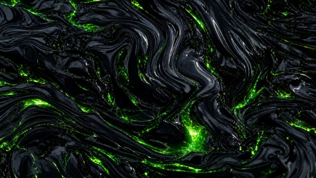 Neon Flux in Dark Liquid Waves wallpaper