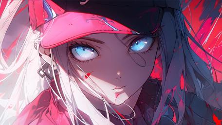 Neon Gaze of Urban Malice wallpaper