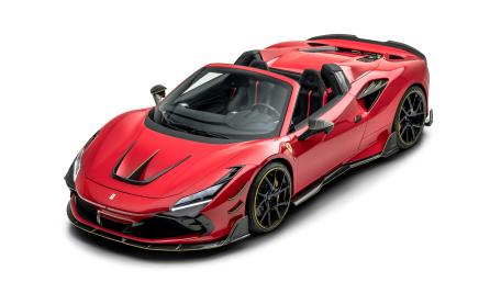 Red Mansory Ferrari F8 Spider wallpaper