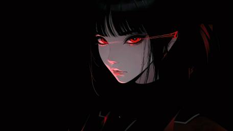 Gothic Ember Eyes wallpaper
