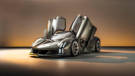 Porsche Mission X Futuristic Electric Hypercar wallpaper