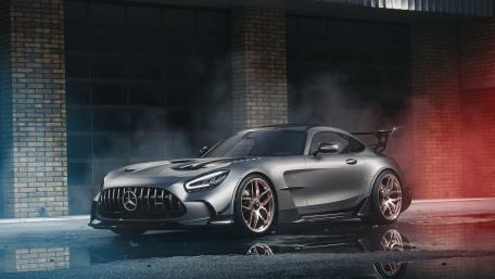 Mercedes AMG GT Black Series Midnight CGI wallpaper