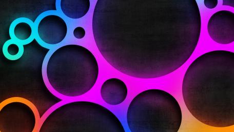 Neon Orbital Glow wallpaper
