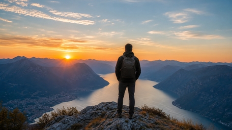 Sunrise Over the Summit wallpaper