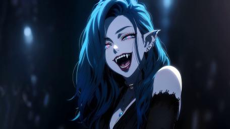 Midnight Vampire Goth Siren wallpaper