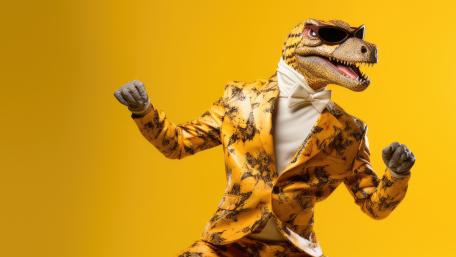 Dapper Dino Disco Groove wallpaper