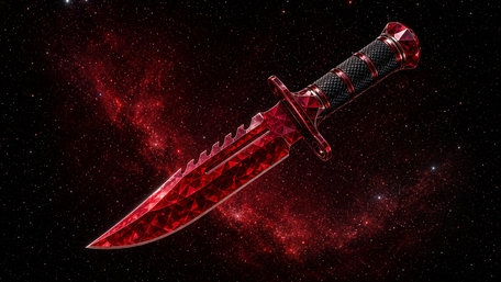 Crimson Karambit in the Void wallpaper