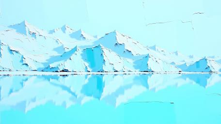 Arctic Serenity in Soft Blue Heights wallpaper