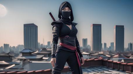Moonlit Ninja Guardian wallpaper