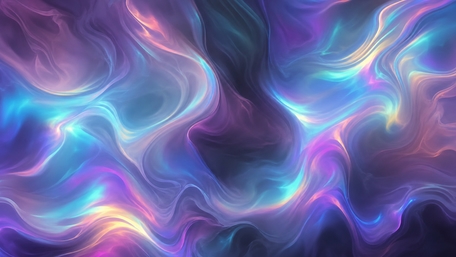 Neon Aurora Liquid Swirls wallpaper