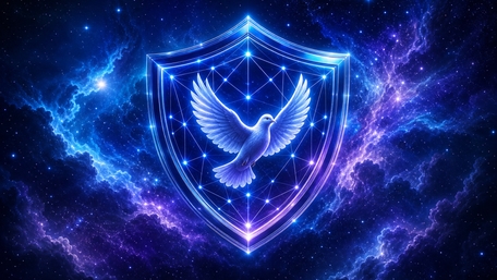 Celestial Dove Shield of Light wallpaper