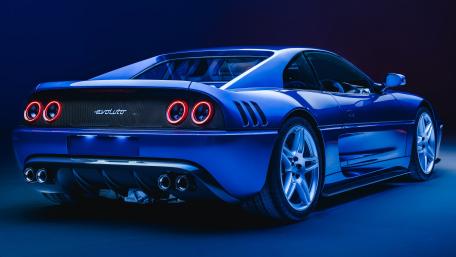 Blue Ferrari F355 Elegance wallpaper