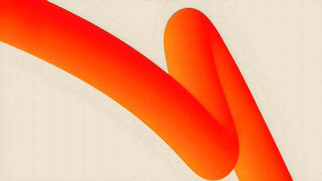Radiant Orange Wave Abstract wallpaper