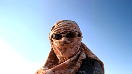 Desert Guardian in Camouflage wallpaper