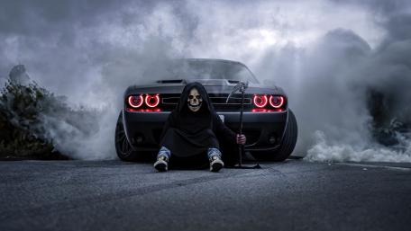 Dodge Challenger Reaper in Smoky Midnight wallpaper
