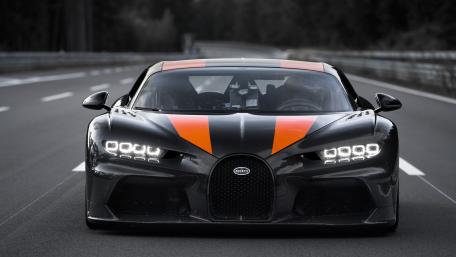 Bugatti Chiron Prototype On Open Road wallpaper