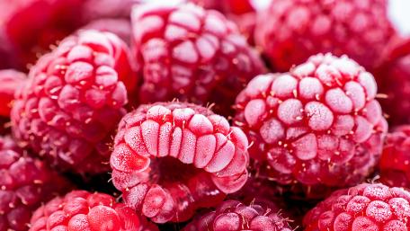 Frozen Raspberries wallpaper