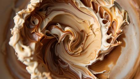 Velvety Coffee Cream Vortex wallpaper