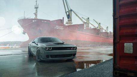Dockside Hellcat Power at Dawn wallpaper