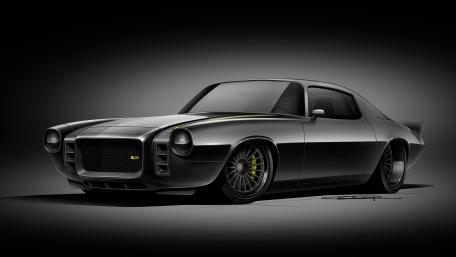 Midnight Muscle Camaro wallpaper