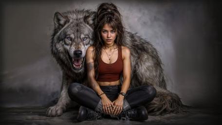 Wolf Guardian Spirit wallpaper