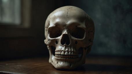 Gloomy Skull Portrait wallpaper