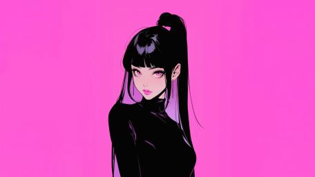 Neon Noir Anime Muse wallpaper