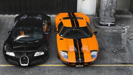 Legendary Supercars in Bold Contrast wallpaper