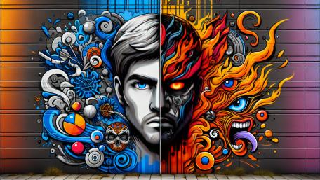 Duality of Fire and Ice wallpaper