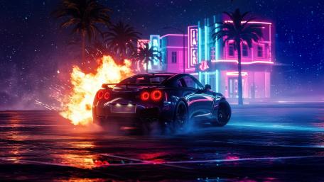 Midnight Neon GT Escape wallpaper