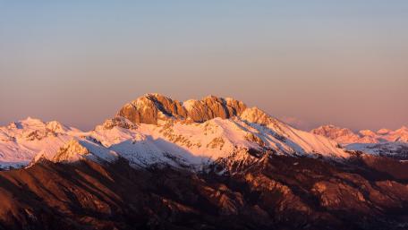 Golden Light Over Bergamasque Alps wallpaper