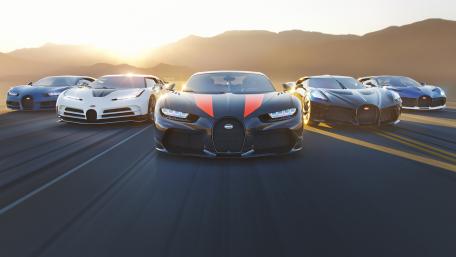 Bugatti Supercar Sunrise Run wallpaper