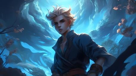 Moonlit Skybound Hero wallpaper