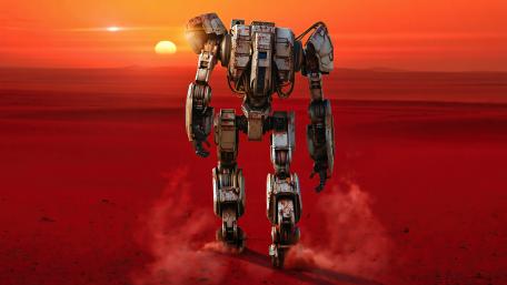 Desert Mech Patrol wallpaper