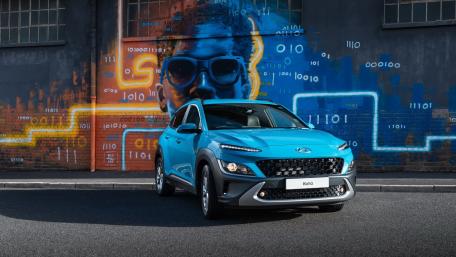 Urban Blue Hyundai Kona wallpaper