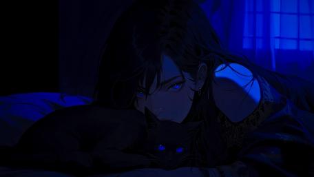 Midnight Blue Anime Reverie wallpaper