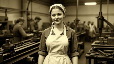 Vintage Factory Smile wallpaper