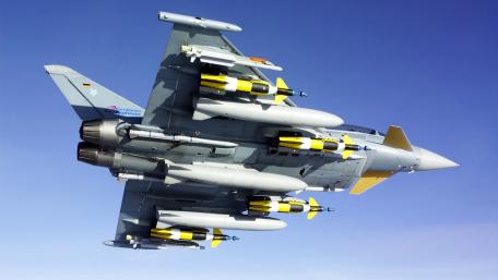 Eurofighter Typhoon in Flight wallpaper