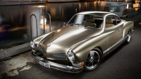 Classic Volkswagen Karmann Ghia Night Glow wallpaper