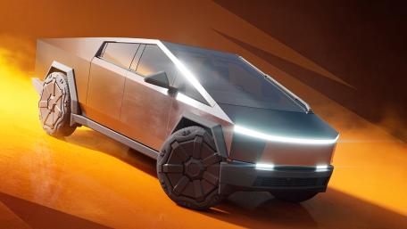 Futuristic Tesla Cybertruck Glow wallpaper
