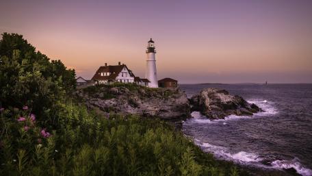 Portland Head Light at Sunset wallpaper