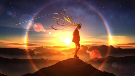 Sunrise Over the Silent Peaks wallpaper
