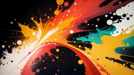Vivid Cosmic Paint Burst wallpaper