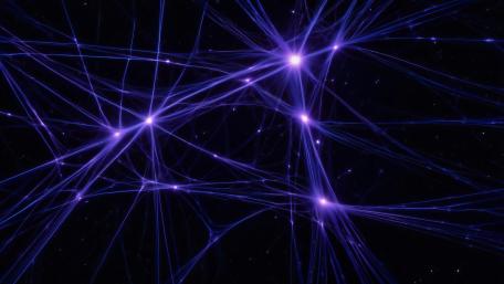 Cosmic Web of Violet Stars wallpaper