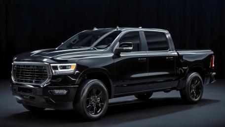 Glossy Black Ram 1500 Pickup wallpaper